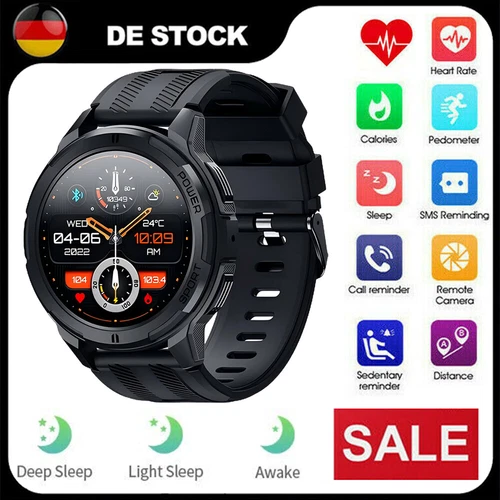 Sport Bluetooth Smartwatch Armband Pulsuhr Herren Damen Fitness Tracker Uhr Neu