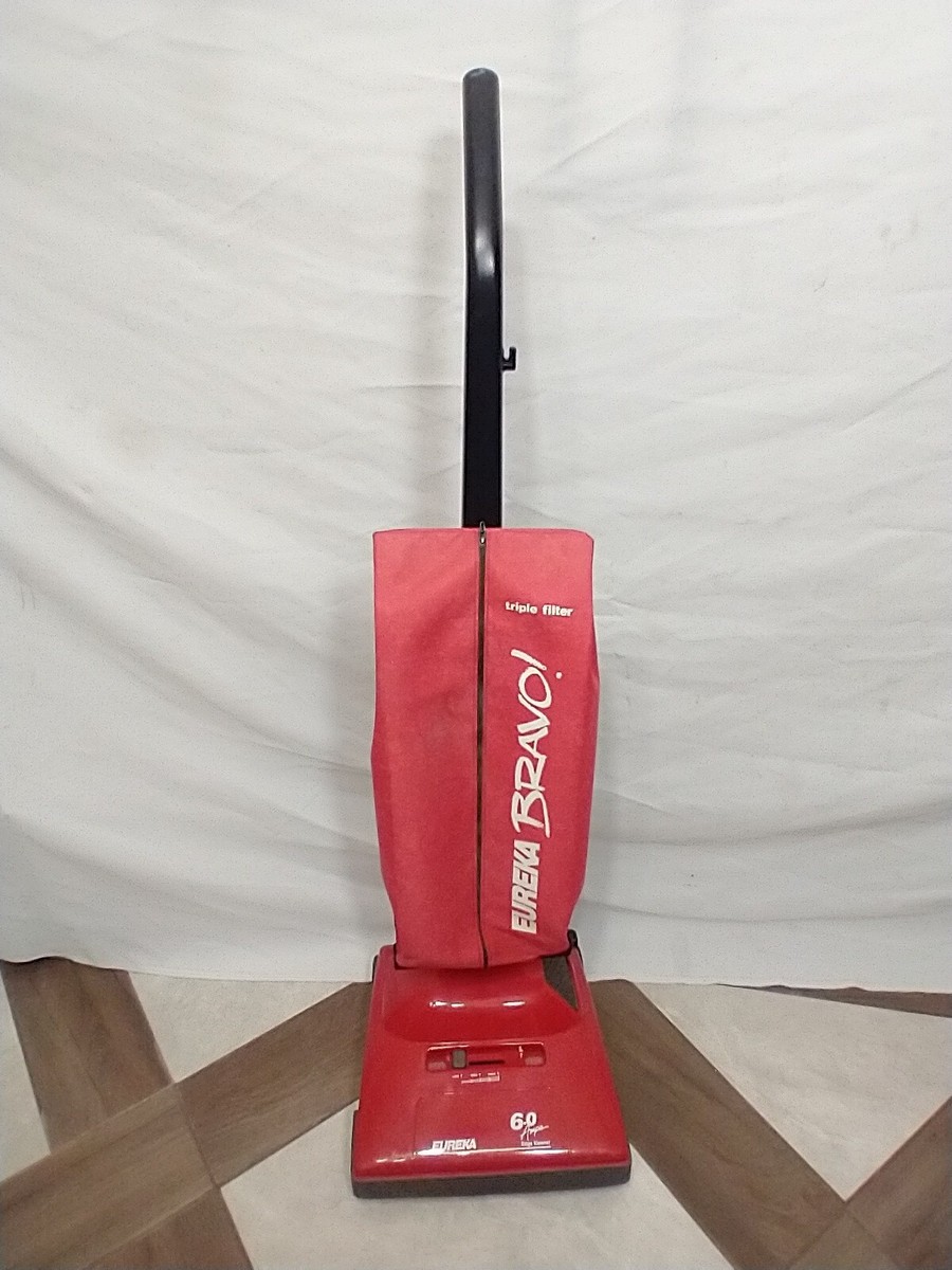 Vintage Eureka Bravo Upright Vacuum Cleaner Red Rare | eBay