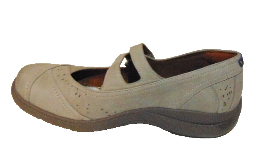 Aravon Revshow Taupe Mary Jane Zapatos Informales Cuero Nubuck Cojín Arco ~ 7.5 B Foto 3 de 4