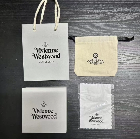 Vivienne Westwood Felicia Hoop Earrings In Silver With Gift Packaging (3cm) - Image 4 of 4