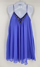 Express Blue Dress Sleeveless Spaghetti Strap Women's Size Small P