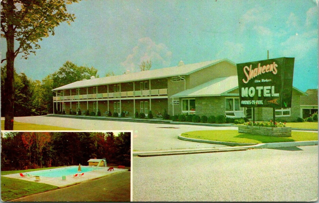 Postcard Shaheens Motel Tupper Lake New York eBay