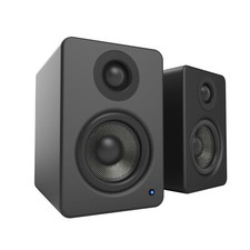 Kanto YU2 Matte Black Powered Desktop Computer Speakers with Built-in USB DAC