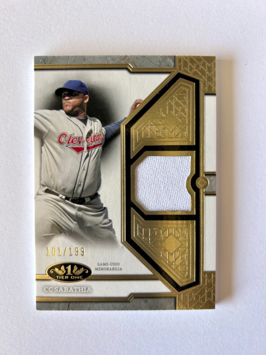 2024 Topps Tier One CC Sabathia Game-Used Jersey Relic SP #161/199 