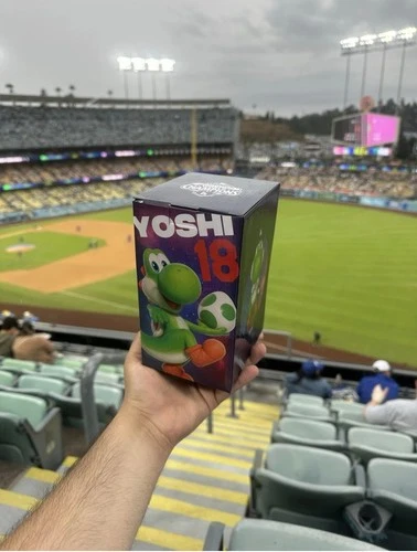 2026 YOSHI Dodgers Bobblehead 3/31/26 SUPER MARIO SGA Nintendo Movie-New In Box