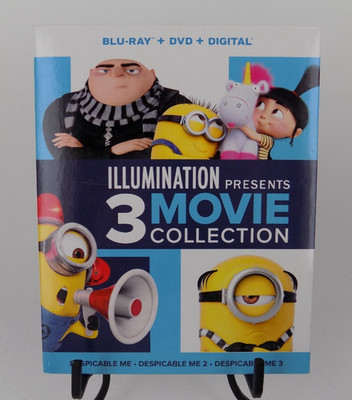 Illumination 3 Movie Collection (Despicable Me 1/2/3) on Blu-ray! FREE SHIPPING!