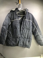 Free Tech Thick Winter Jacket Unisex Kids Size M Navy Blue