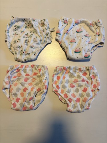 Girls Reusable Potty Training Underwear Size 2T-3T Lot of 4 Used Good Condition
