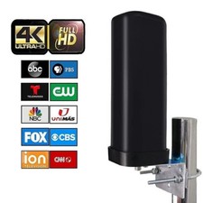 6000Mile Outdoor TV Antenna Digital HDTV 4K Amplified Long Range 360  UHF VHF FM