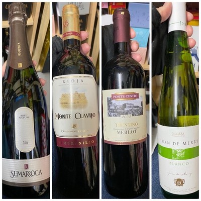 Weinkeller-Auflösung: 28 verschiedene Weine + Cava, hauptsächlich aus Spanien