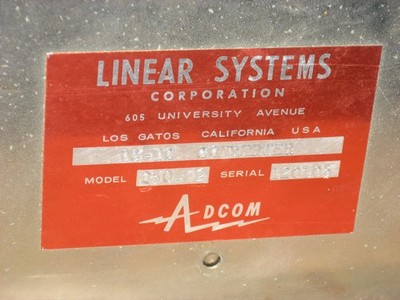 Amateur Radio DC - DC Converter, Adcom Linear Systems 250-24 (12 or 24 volt?)