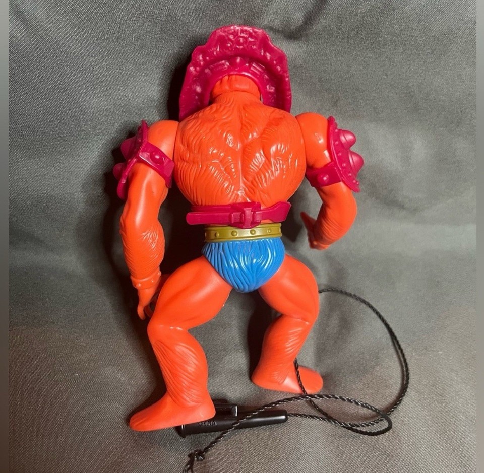 MOTU Beast Man N°3 – 1981 – Armure Jaune – Fabriqué En Malaisie – Très Bon état