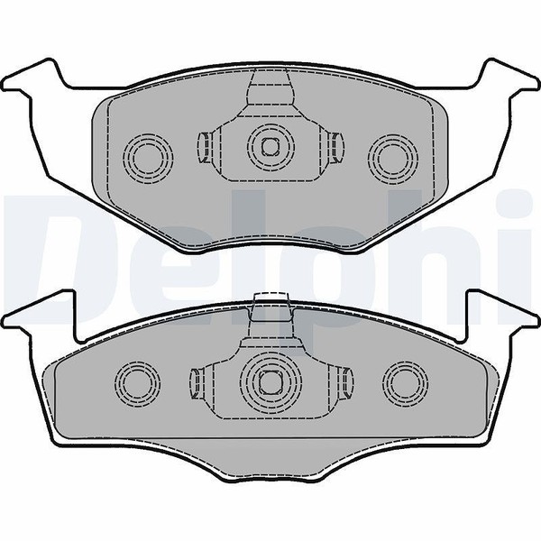Delphi Bremsbelagsatz, Scheibenbremse Vorderachse U.A. FüR Seat, VW-image