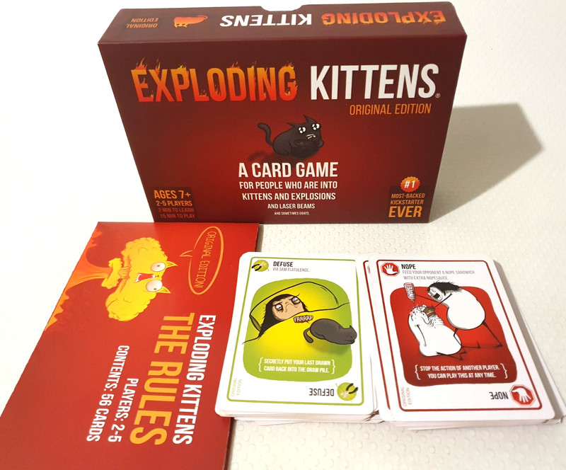 Exploding Kittens Original Edition Card Game - 100% Complete of 56 Cards - 2018