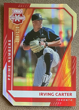 2021 Elite Extra Edition Irving Carter #152 Prime Numbers A Die-Cut /110 (RC,SN)