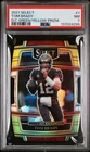 2021 Select Tom Brady #1 Die-Cut Green/Yellow Prizm PSA 7