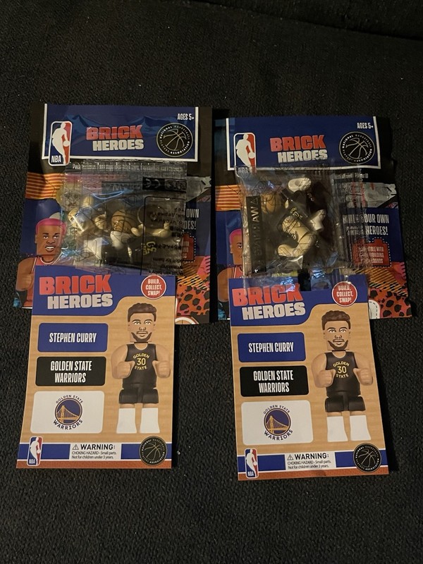 (2) NBA Brick Heroes Collectible Blind Pack by Hunter Products-Steph Curry