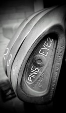 Ping Eye 2+ Golf Clubs, 2,3,4 Long Irons, Black Dot, Stiff Flex Steel Shafts VGC