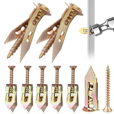 160 Pcs Drywall Self Drilling Anchors with Screws Kit, 80 Sheetrock Anchors (0.4