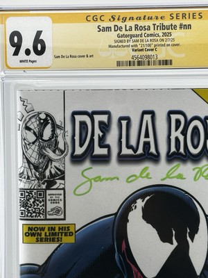 Sam De La Rosa Tribute Gatorguard Comics CGC 9.6 Signed 21/100 HTF