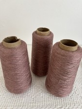 Lot Of 3 Cones Baby Alpaca Cotton Yarn