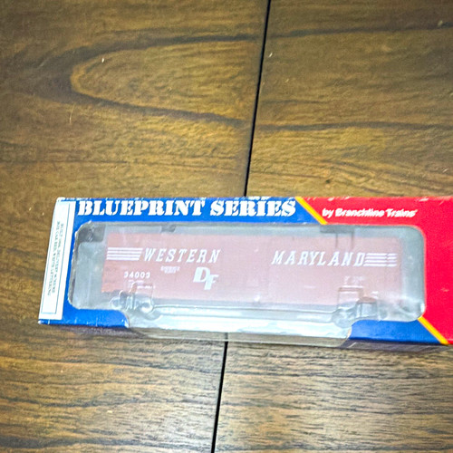 Branchline Trains HO 1:87 Western Maryland Box Car 34003 ruedas de metal Kadee | Condition: New