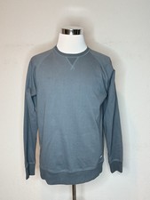 Vans x Pilgrim Men s Crewneck Fleece Sweatshirt Blue Logo Pullover Sz M