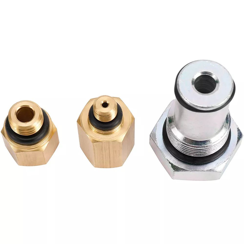 6.0L Oil Rail Adapter Leak Pump IPR Valve Air Test Fitting Tool Kit Fit Ford thumbnail 2