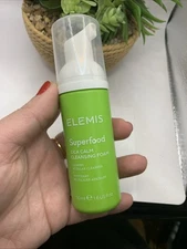 ELEMIS Superfood Cica Calm Cleansing Foam 1.6oz/50mL Travel Size New Micellar