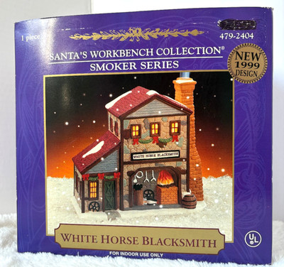 Santa's Workbench Collection - White Horse Blacksmith Smoker Series ~Rare