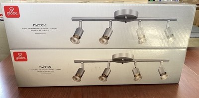 NEW 2PK Globe Electric 58932 Payton 4 Bar 19.75W Track Light