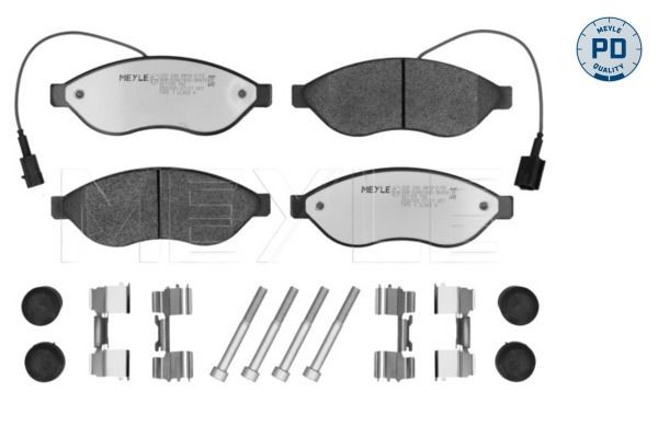 Original MEYLE Brake Pad Set Disc Brake 025 244 6819-2/PD for Citroën Fiat