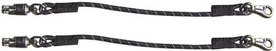 Harry´s Horse Anbindestricke elastisch schwarz/weiß Traileranbinder 2 Stück