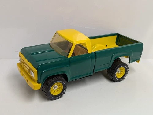Vintage 1970s Tonka Dodge Custom Green Bay / JohnDeere Fleetside Pickup Truck