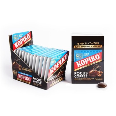 Koffein Kaffee Süßigkeiten - 80mg pro Packung für Energieschub und Fokus