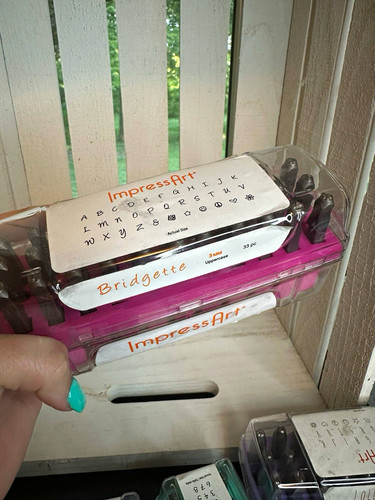 ImpressArt Bridgette Uppercase 3mm Metal Stamp Set Letter & Symbol 33pc