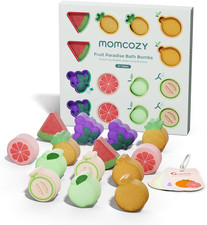 14 Count Natural FruitShaped Bath Bomb with Premium Essential Oils, Educational