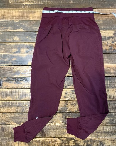 Lululemon Dance Studio Mid-Rise Jogger donna 4 bordeaux marrone 28" cuciture interne - Foto 7 di 7