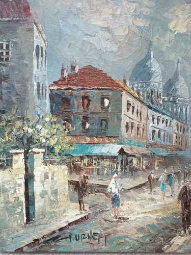 Original Oil on Canvas Painting Quatier de Montmatre by Caroline Burnett - Picture 4 of 7