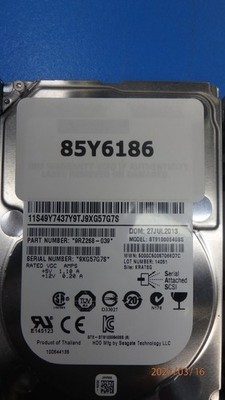 IBM 85Y6186 1TB. 2.5'',7.2K 29-Pin 6Gb/s SAS SFF NL Internal Hard Disk Seagate Ai