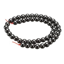 100pcs Black Courage Stone Natural Stone Beads 6mm Round Loose Bead