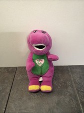 BARNEY Fisher Price I Love You Singing 10  Plush Toy Purple Dinosaur 2017 Works