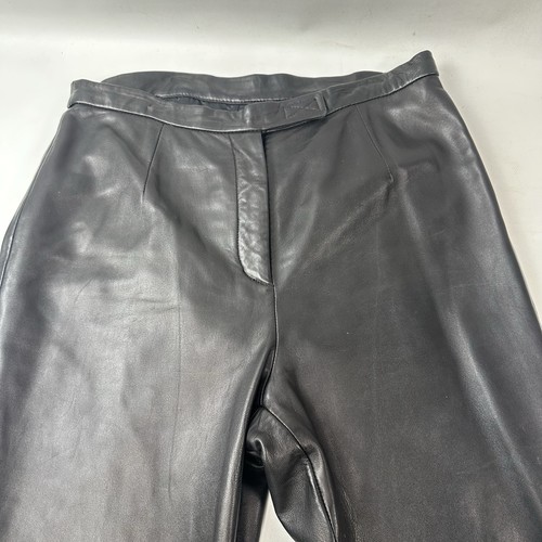 Siena Studio Women’s 10 Leather Pants Lined 30x32 High Rise - Picture 2 of 5