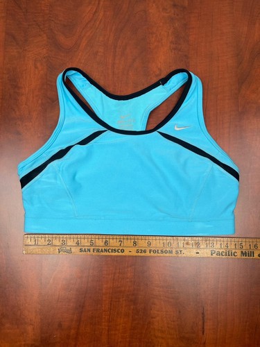 Nike Women’s Dri-Fit Running Sports Bra Blue Size Large 396750-485 - Picture 5 of 10