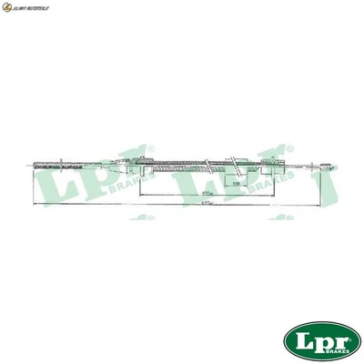 SEILZUG FESTSTELLBREMSE C0631B FÜR PEUGEOT LFX /LFY 1.8L DHW /DHX /DHY 1.9L 4cyl - Bild 1 von 4