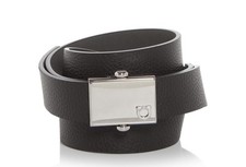 NWT FERRAGAMO Men's Gancini Reversible Leather Belt, size 100cm, T.Moro/Concrete