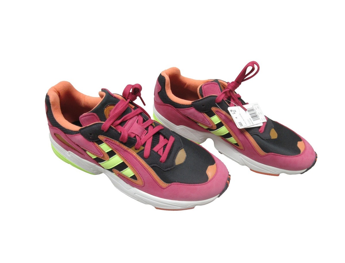 NWOB Adidas Yung-96 Chasm Pink Hi-Res Yellow EE7229 Size 12 | eBay