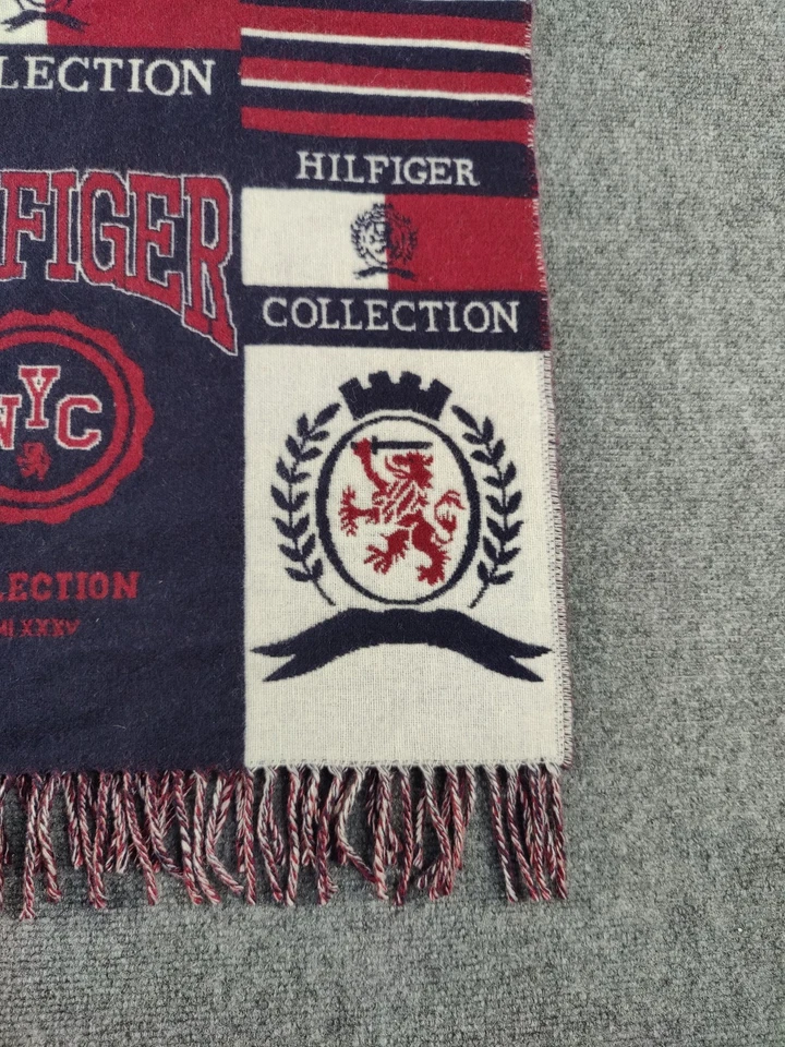 Tommy Hilfiger Collection Scarf Mens Crest East Coast NYC Classic Preppy Rare - Image 3 of 4