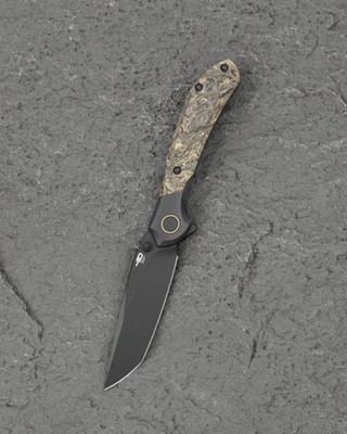 Bestech Constellation - Gold Dark Matter, M-CUT Blade, Titanium Handle. BT2501C