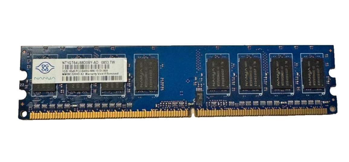 Nanya Computer RAM 1 GB Total Capacity for sale | eBay
